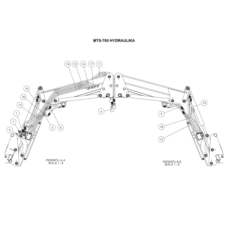 Części do Ładowacza czołowego MTS-700